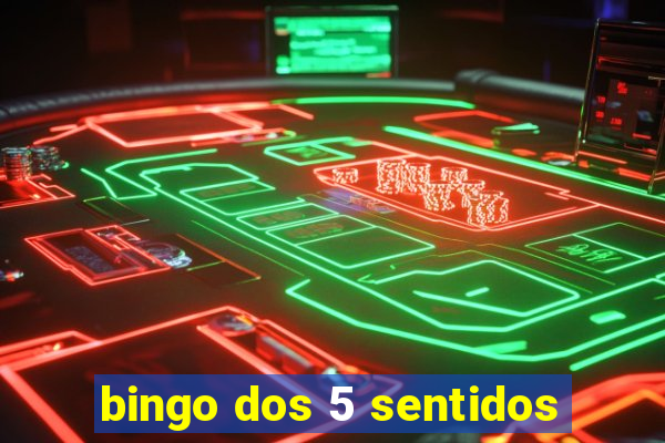 bingo dos 5 sentidos